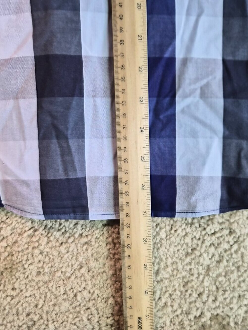 UNTUCKit Long Sleeve Button Shirt Mens Medium Slim Fit Blue Purple Plaid G005 - Picture 9 of 11